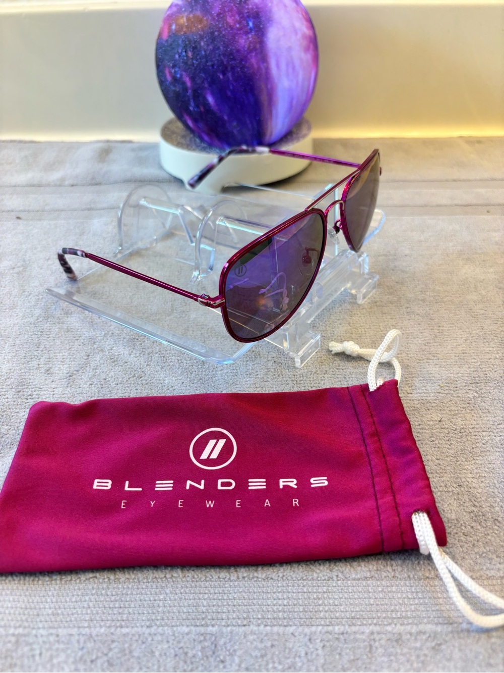 Blenders Eyewear Women's Purple Aviator Sunglasses - Picture 2 of 7